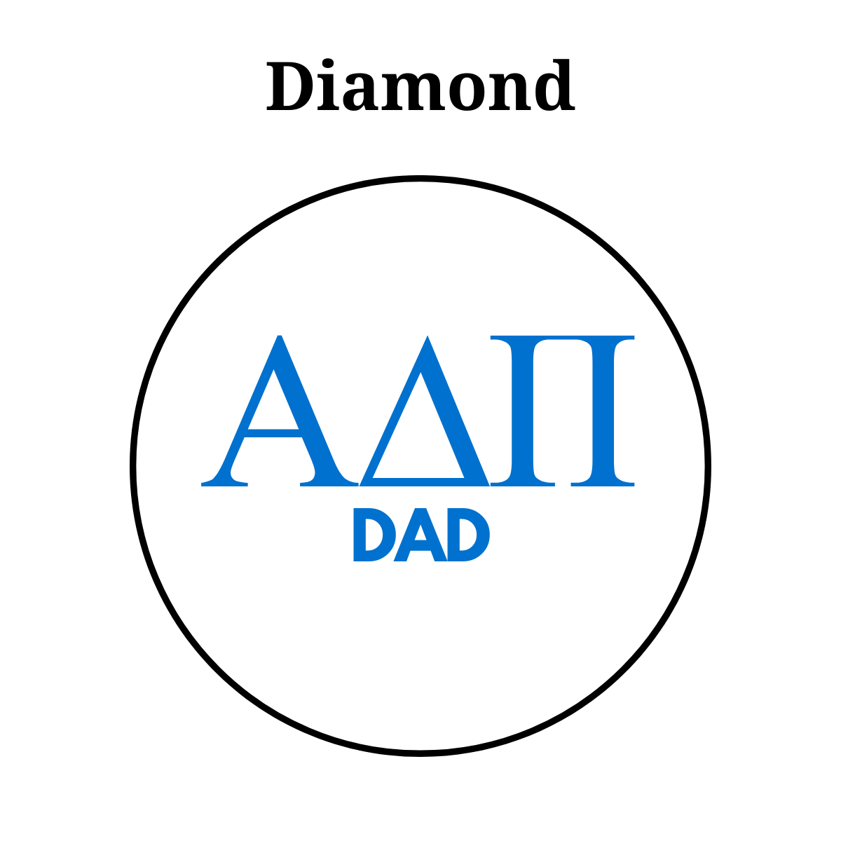 Alpha Delta Pi Dad Button