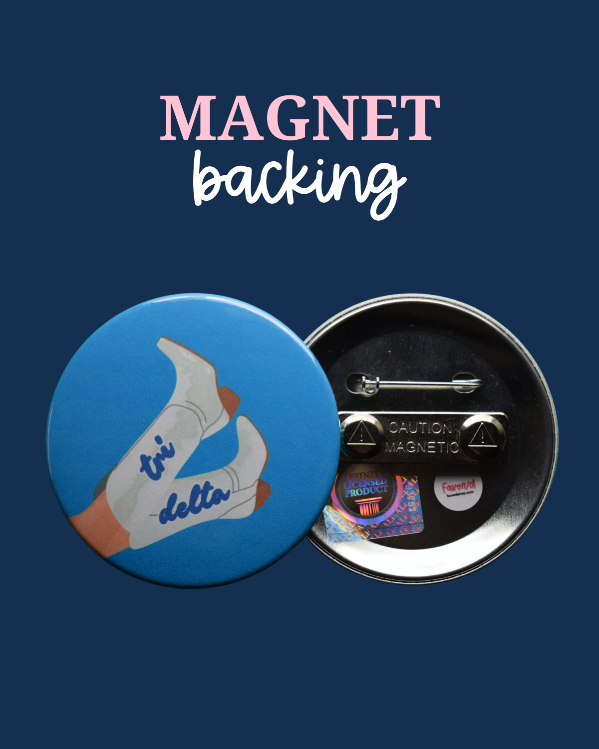 Delta Delta Delta Blank Boot Button