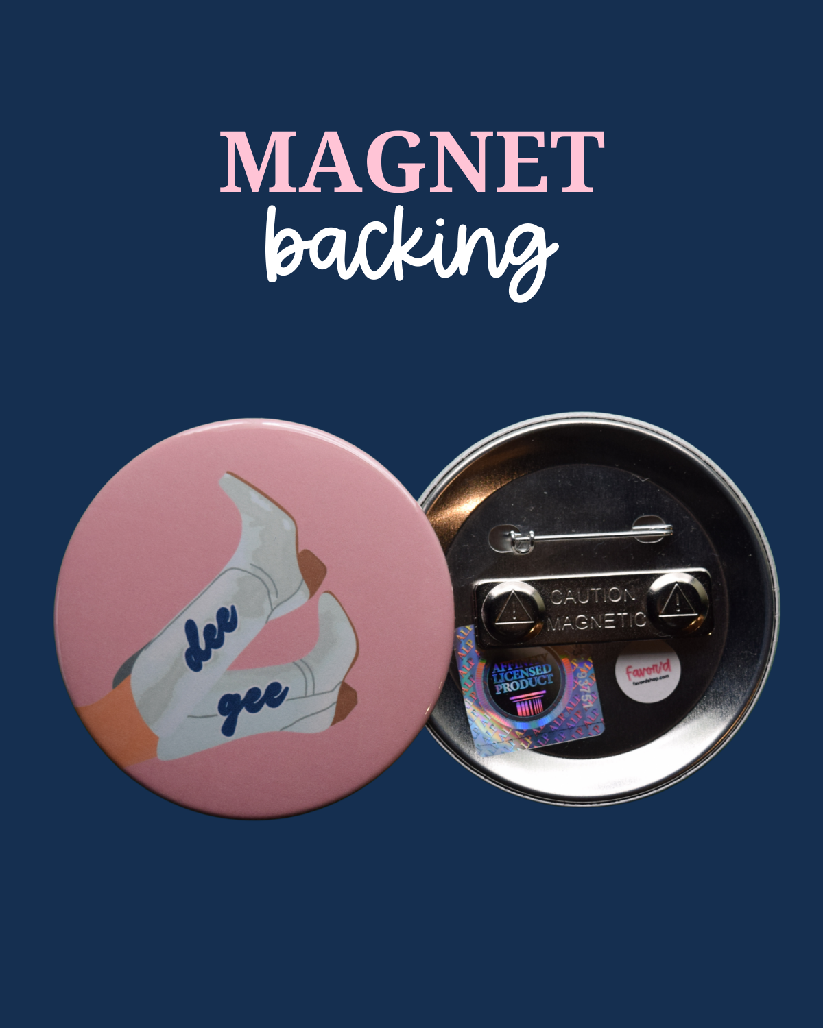 Delta Gamma Blank Boot Button