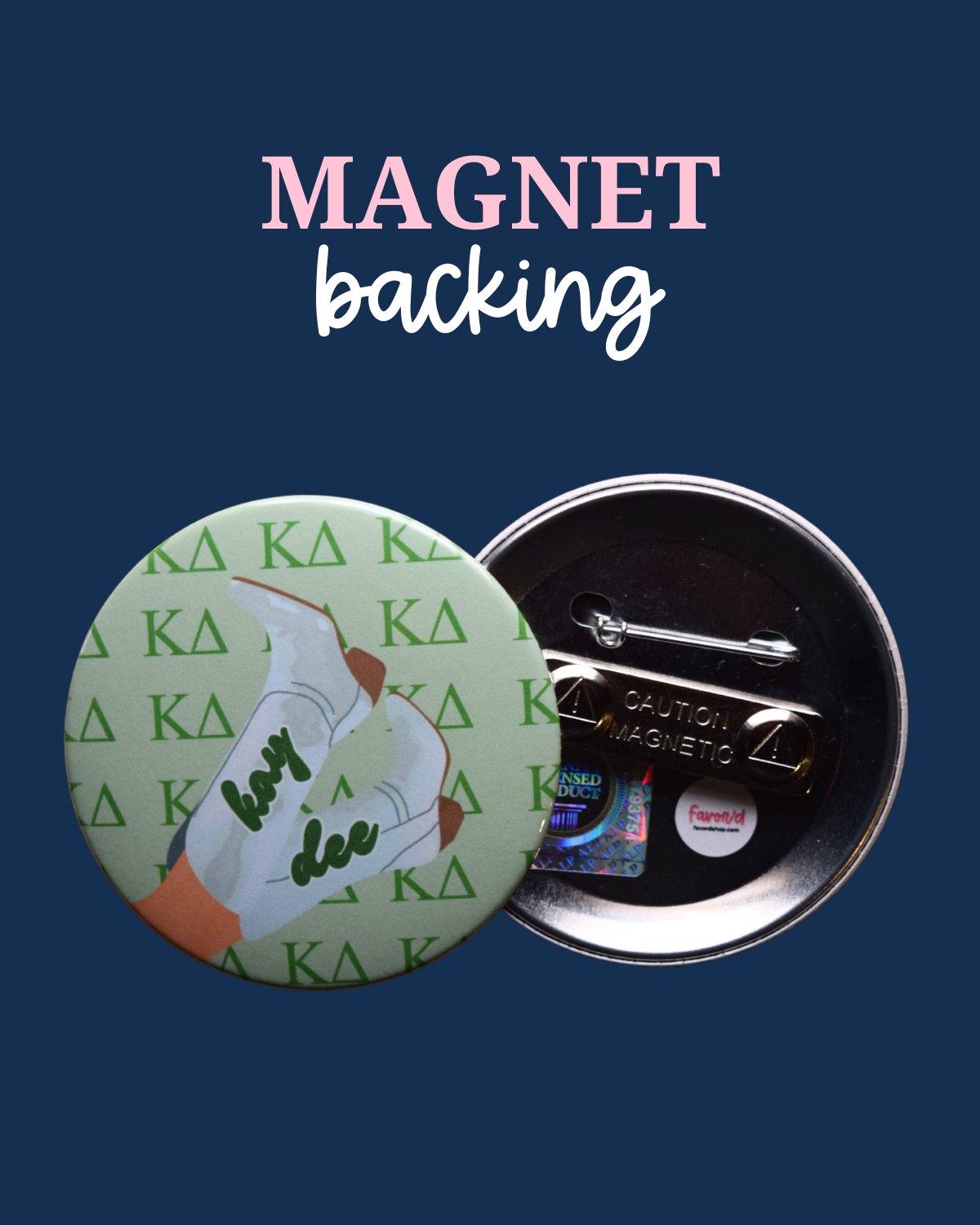 Kappa Delta Boot Button