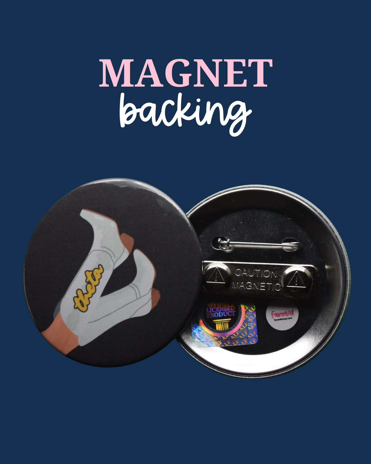 Kappa Alpha Theta Blank Boot Button
