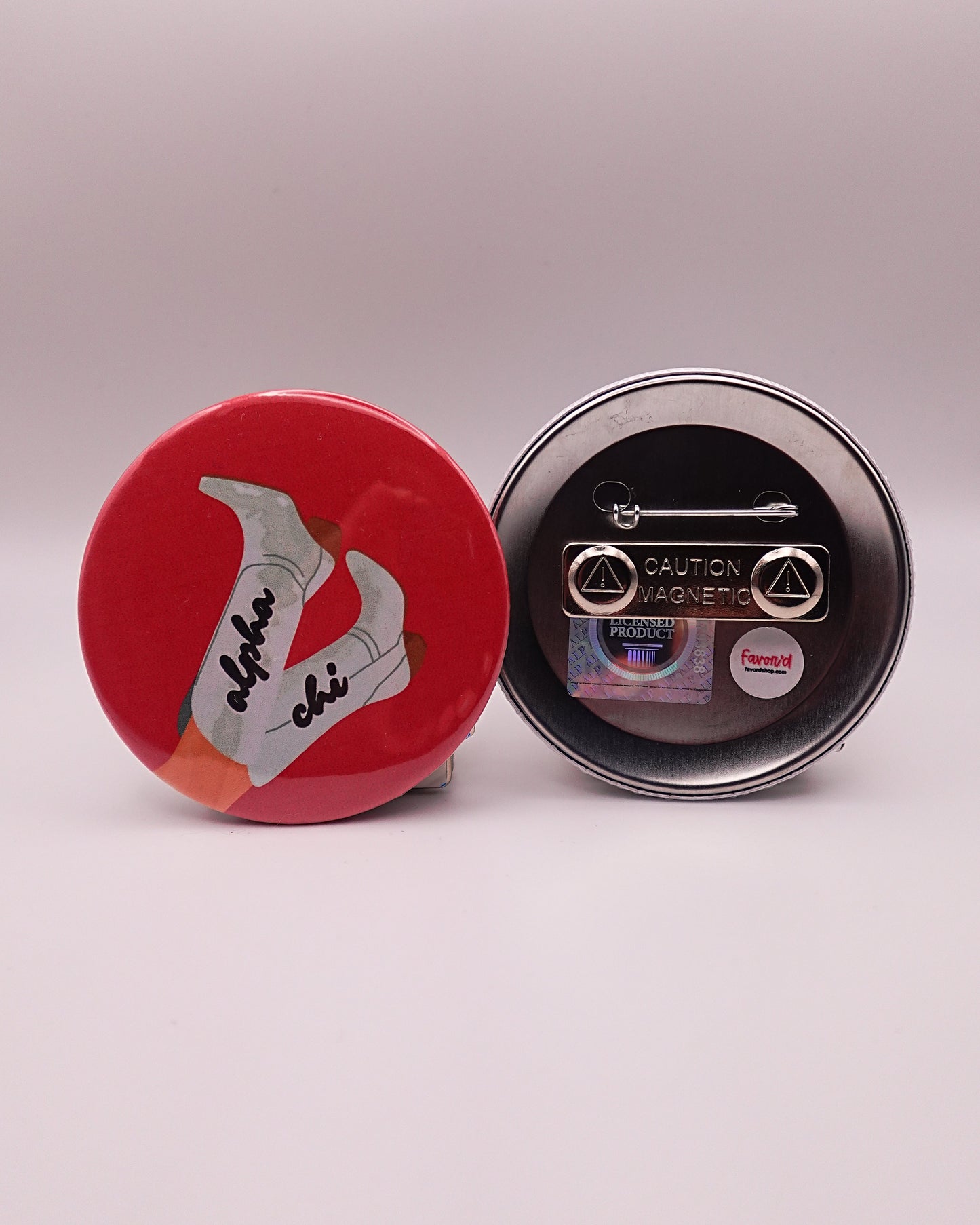 Alpha Chi Omega Blank Boot Button