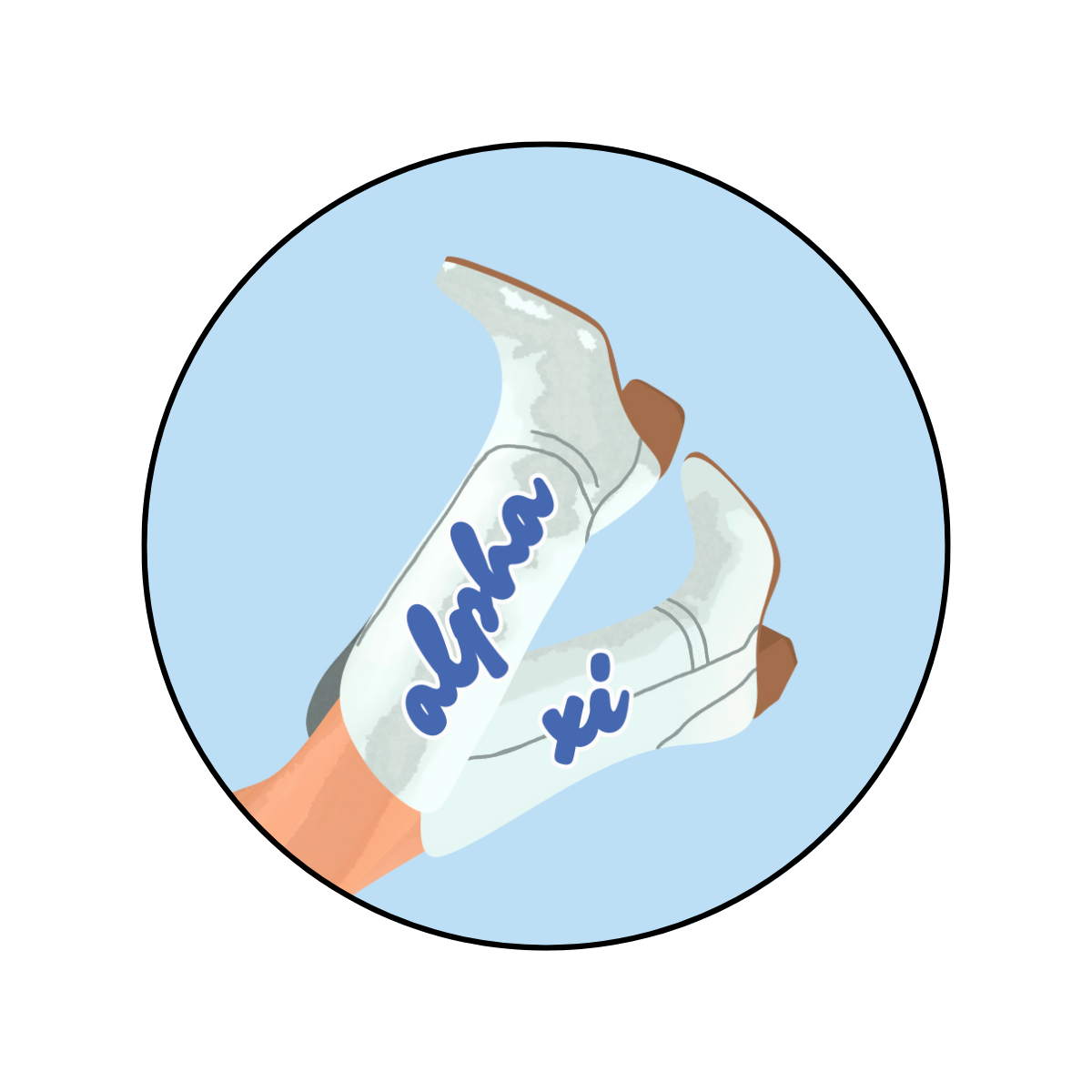 Alpha Xi Delta Boot Button