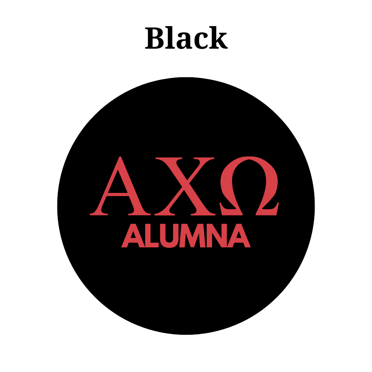 Alpha Chi Omega Alumna Button
