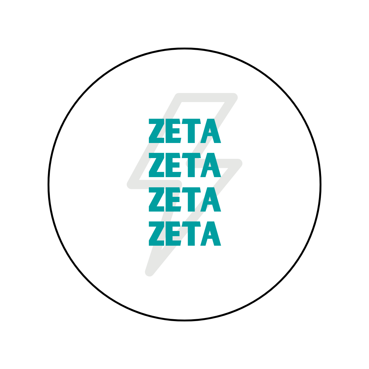 Zeta Tau Alpha Lightning Bolt Button