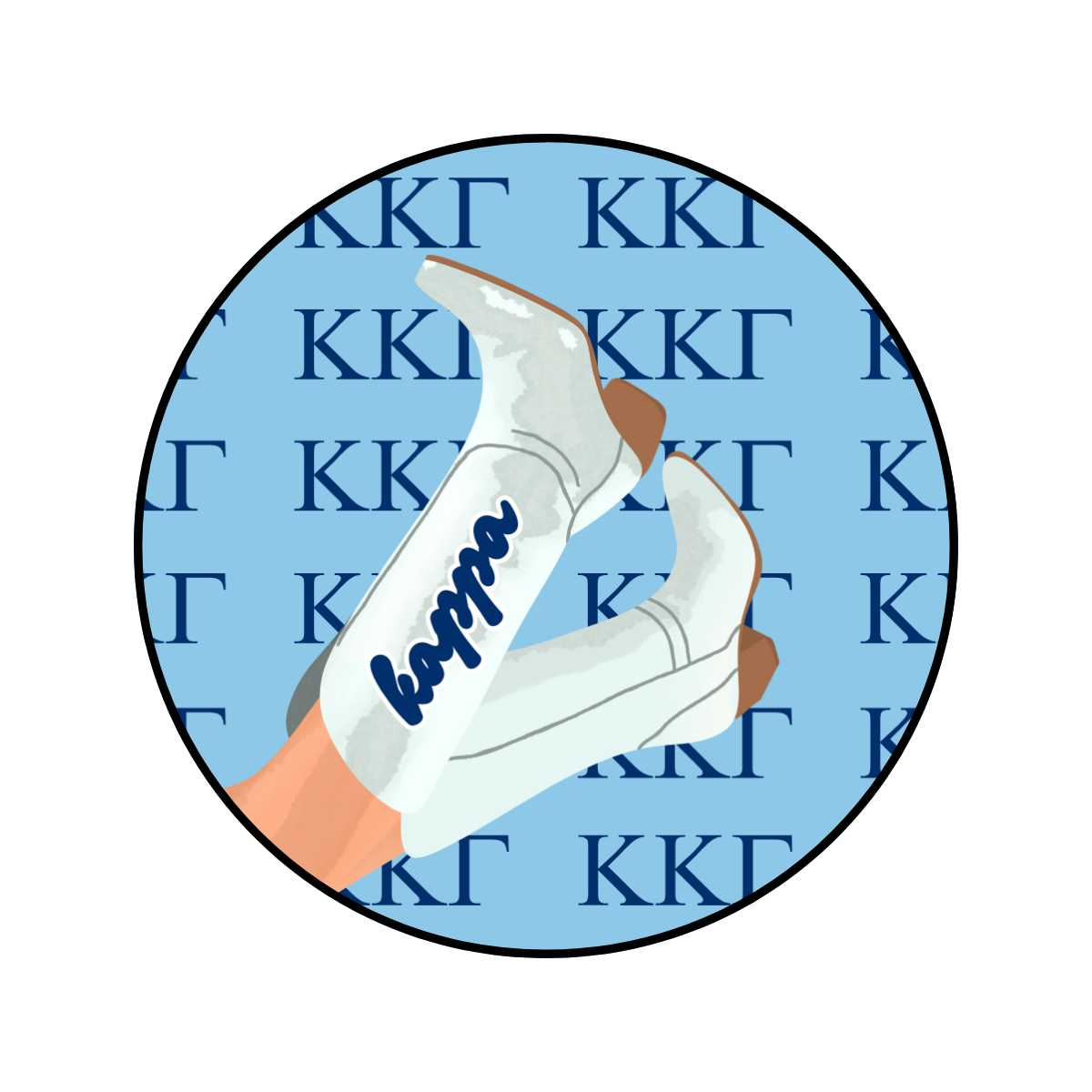 Kappa Kappa Gamma Boot Button