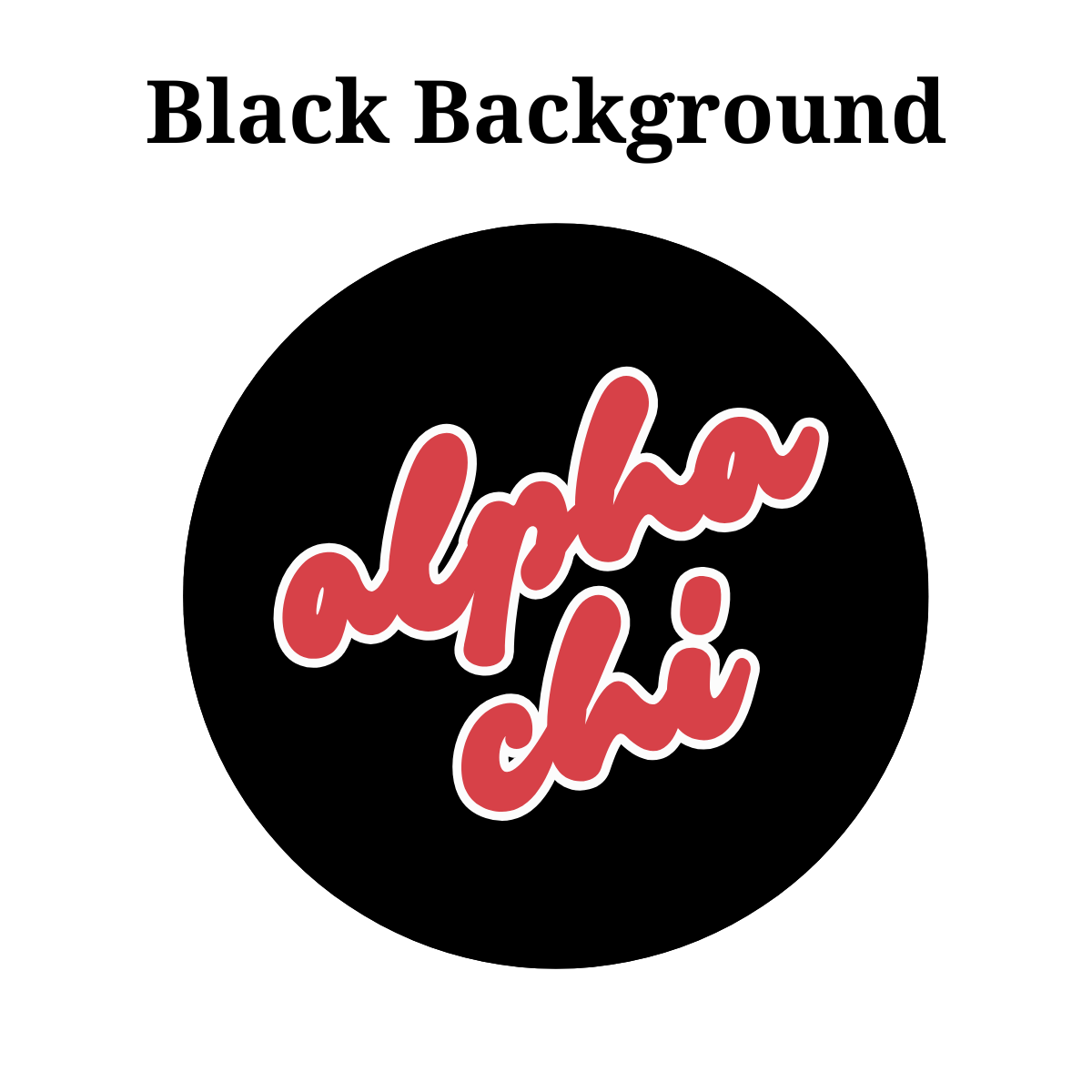 Alpha Chi Omega Blank Button