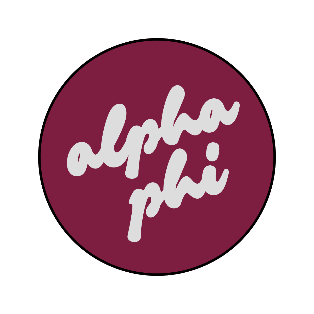 Alpha Phi Blank Button