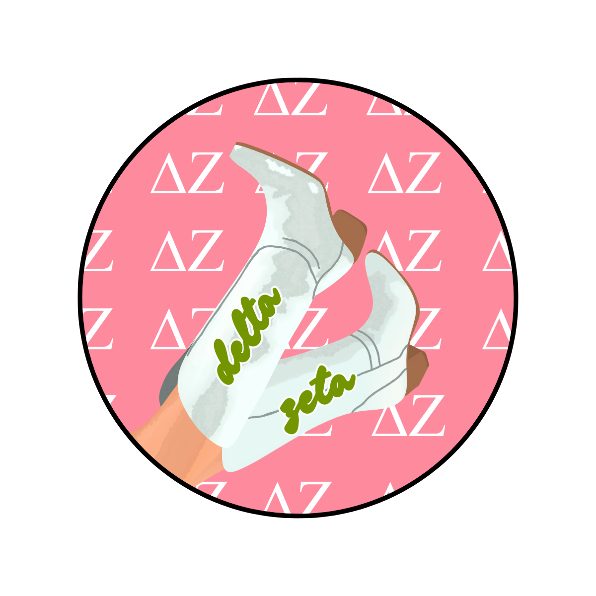 Delta Zeta Boot Button