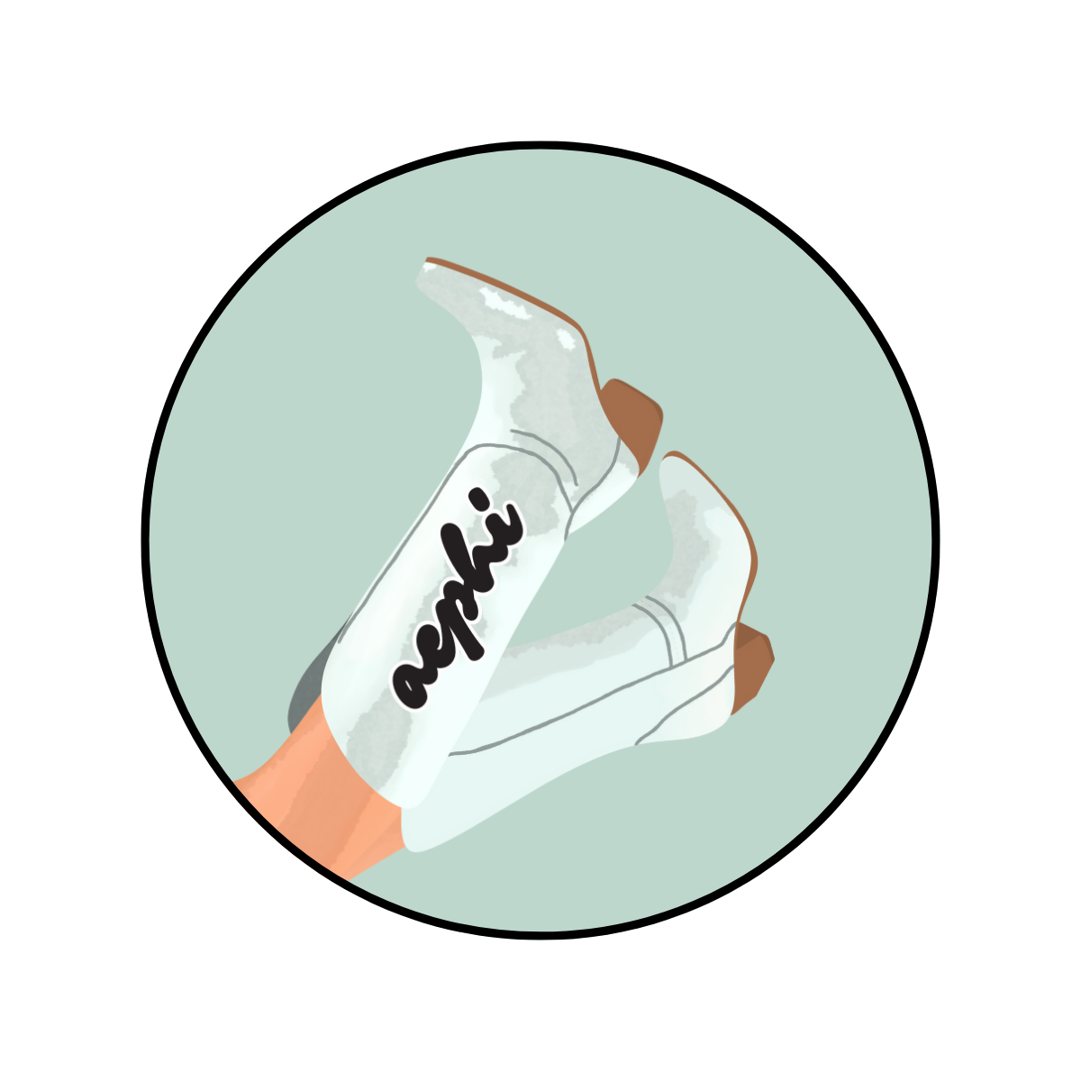 Alpha Epsilon Phi Blank Boot Button