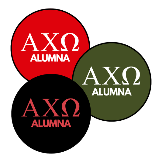 Alpha Chi Omega Alumna Button