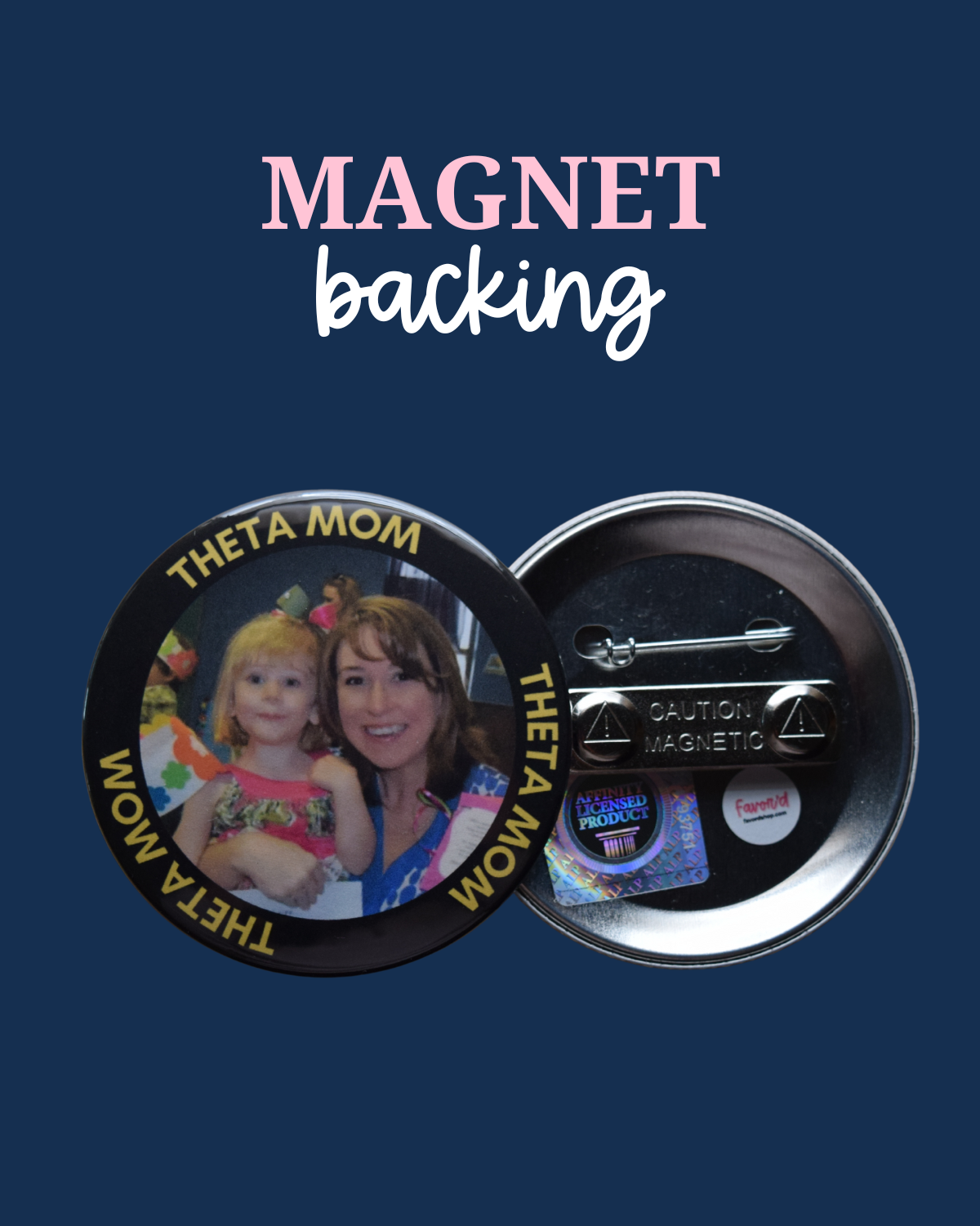 Kappa Alpha Theta Mom Photo Button