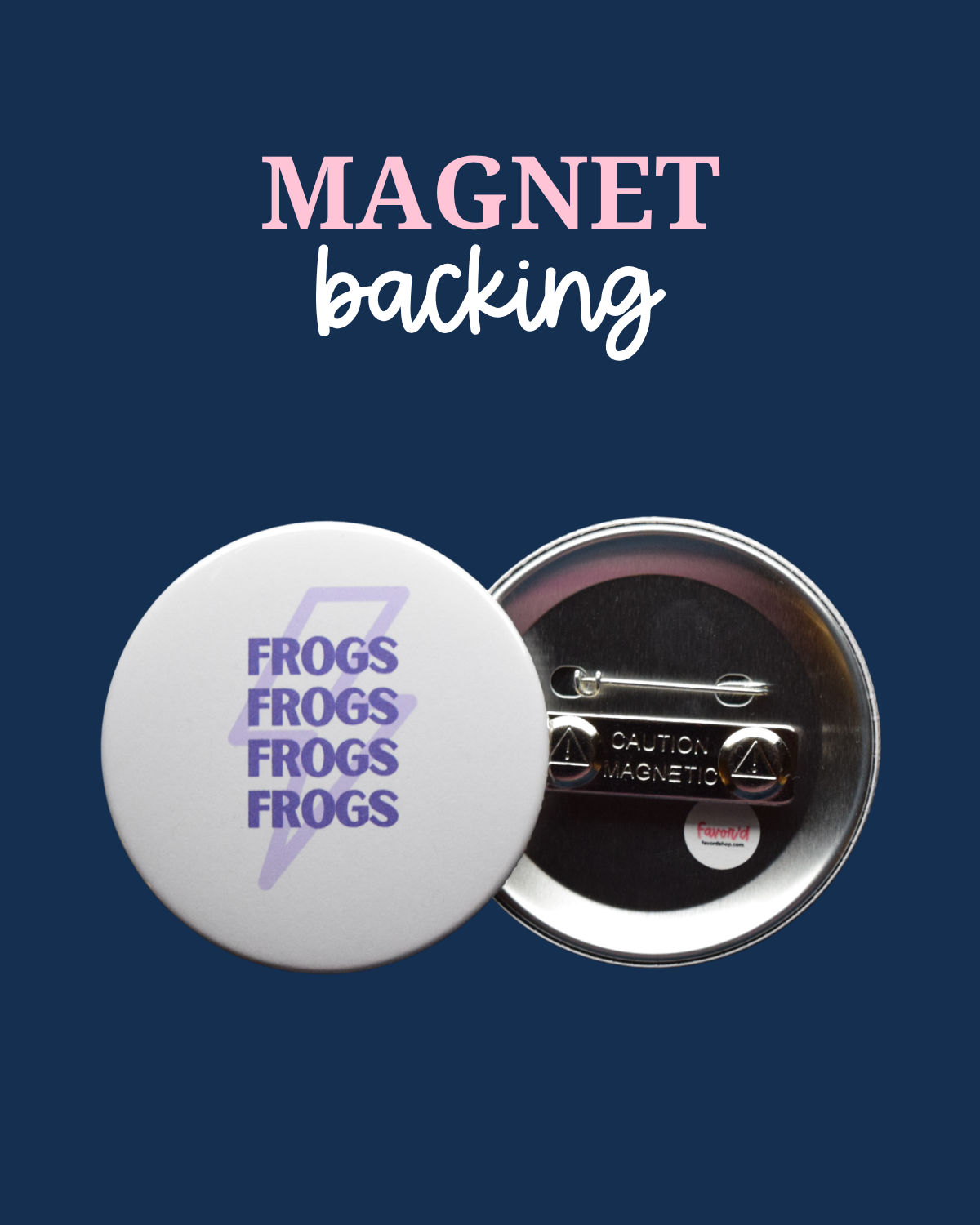 Frogs Lightning Bolt Button