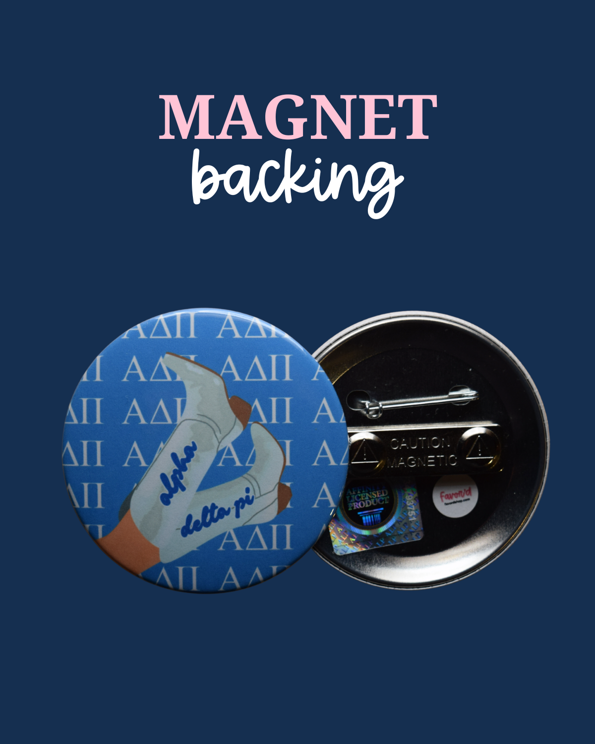Alpha Delta Pi Boot Button