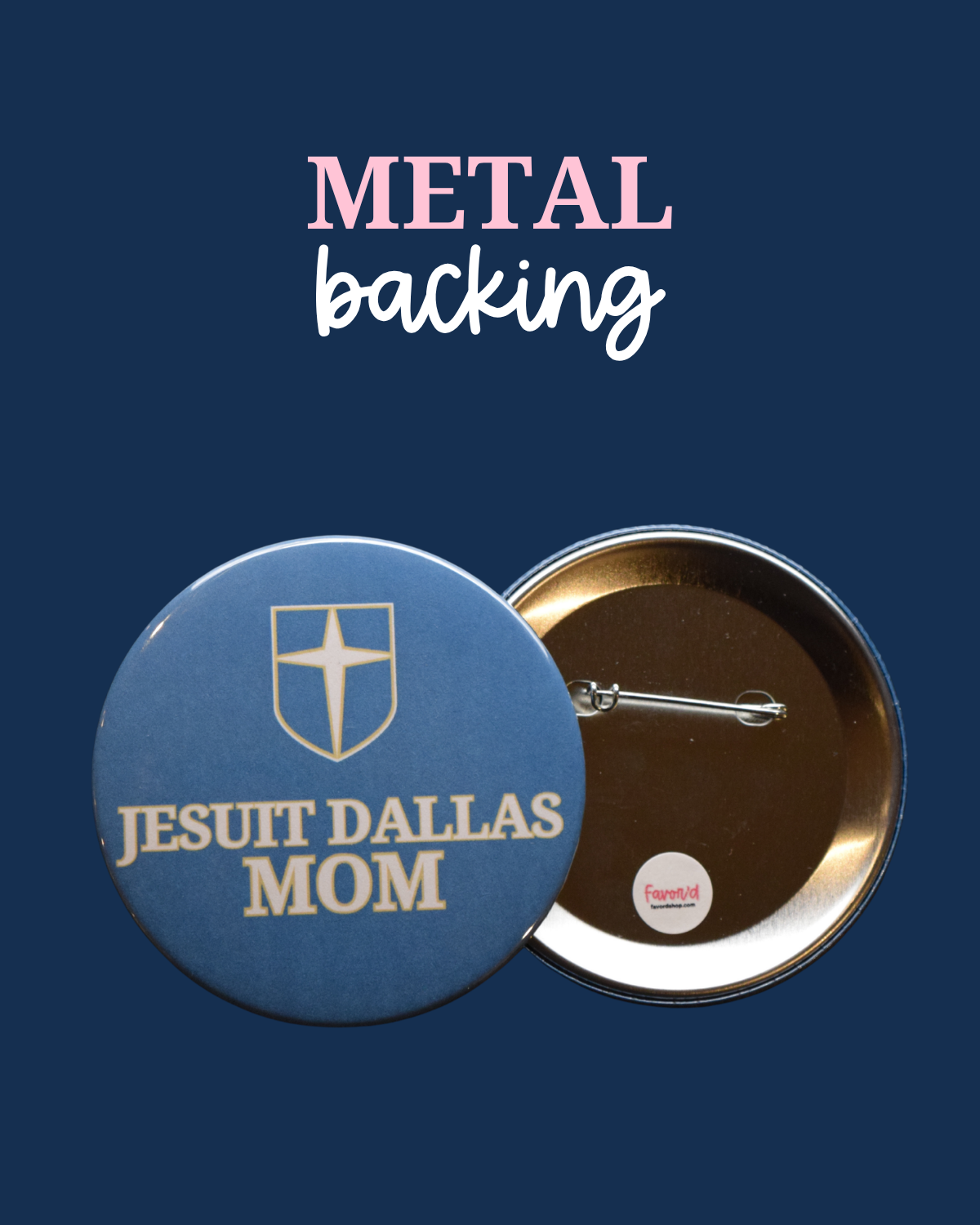 Jesuit Dallas Mom Button