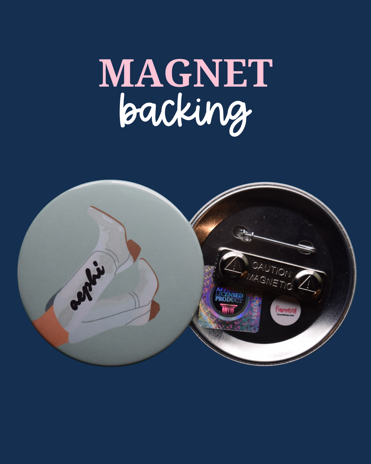 Alpha Epsilon Phi Blank Boot Button