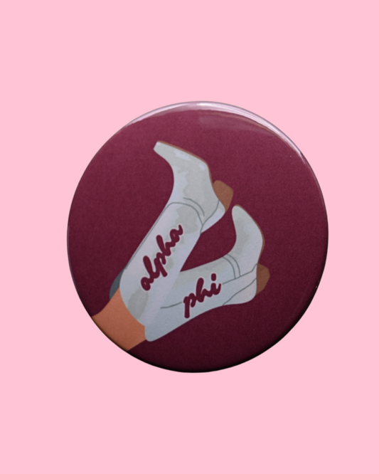 Alpha Phi Blank Boot Button