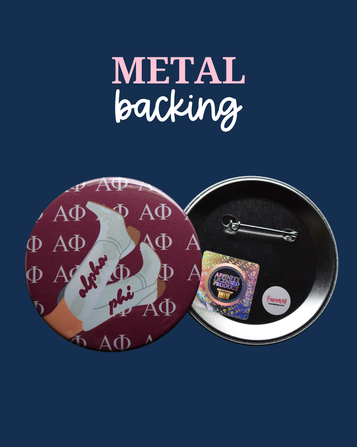 Alpha Phi Boot Button
