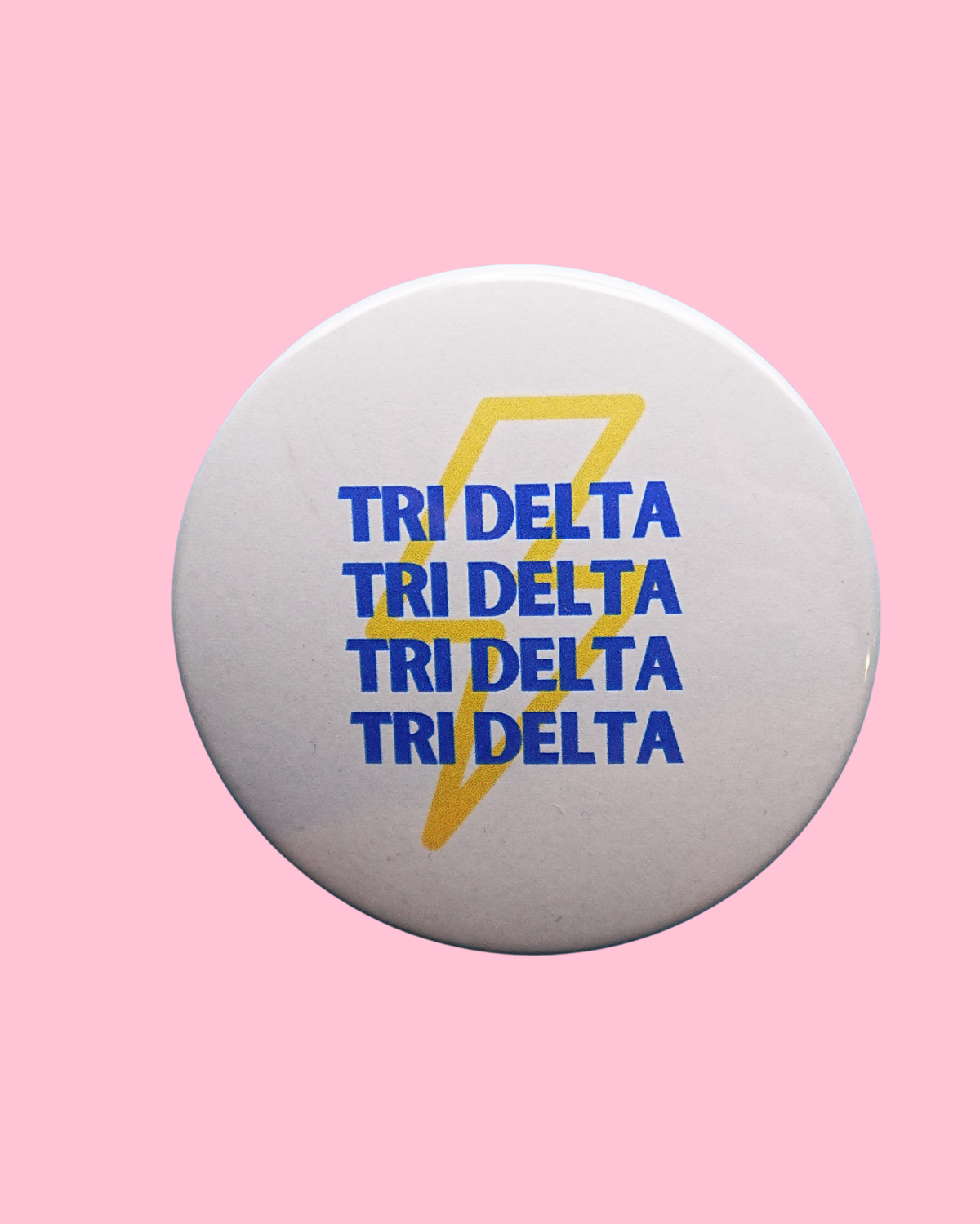 Delta Delta Delta Lightning Bolt Button