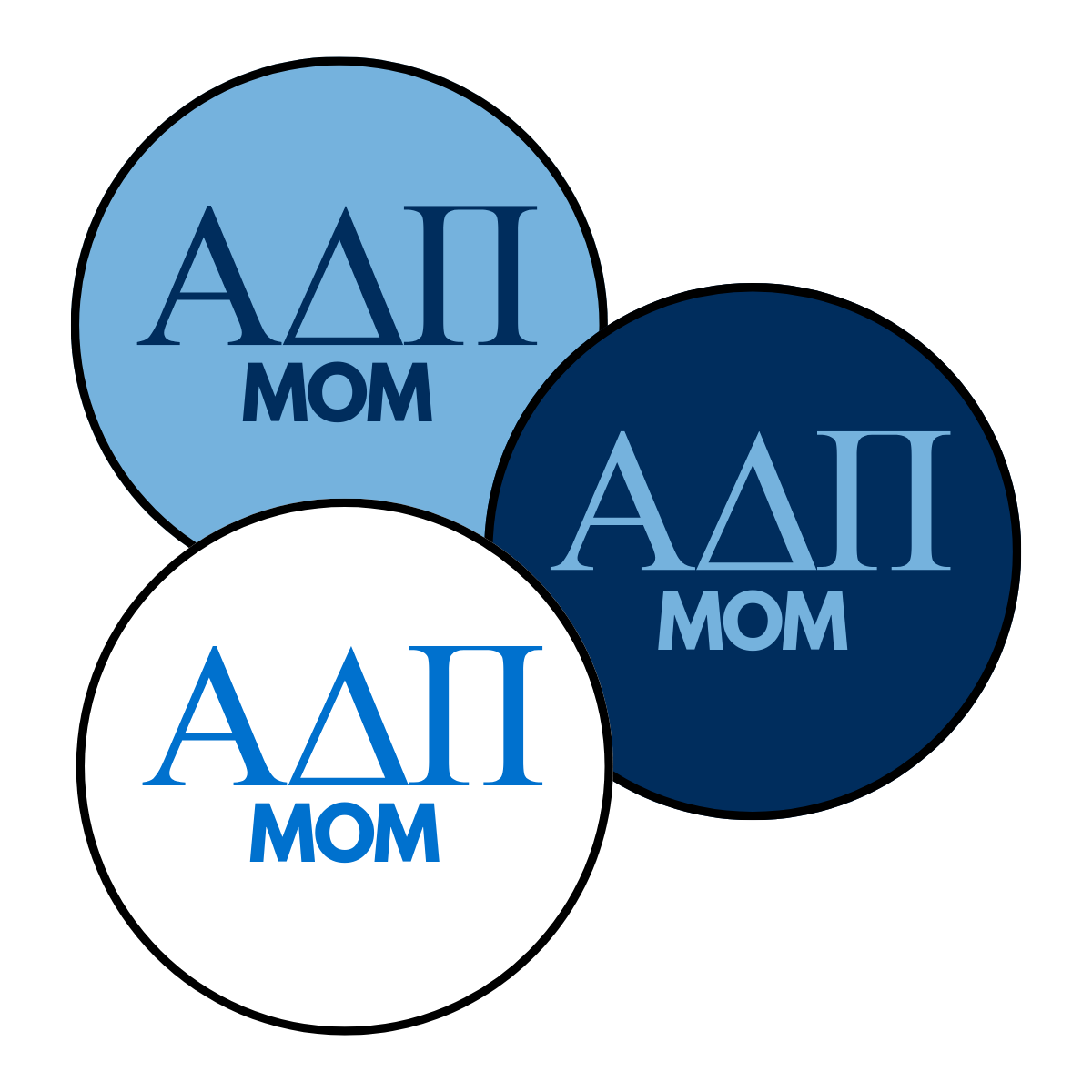 Alpha Delta Pi Mom Button