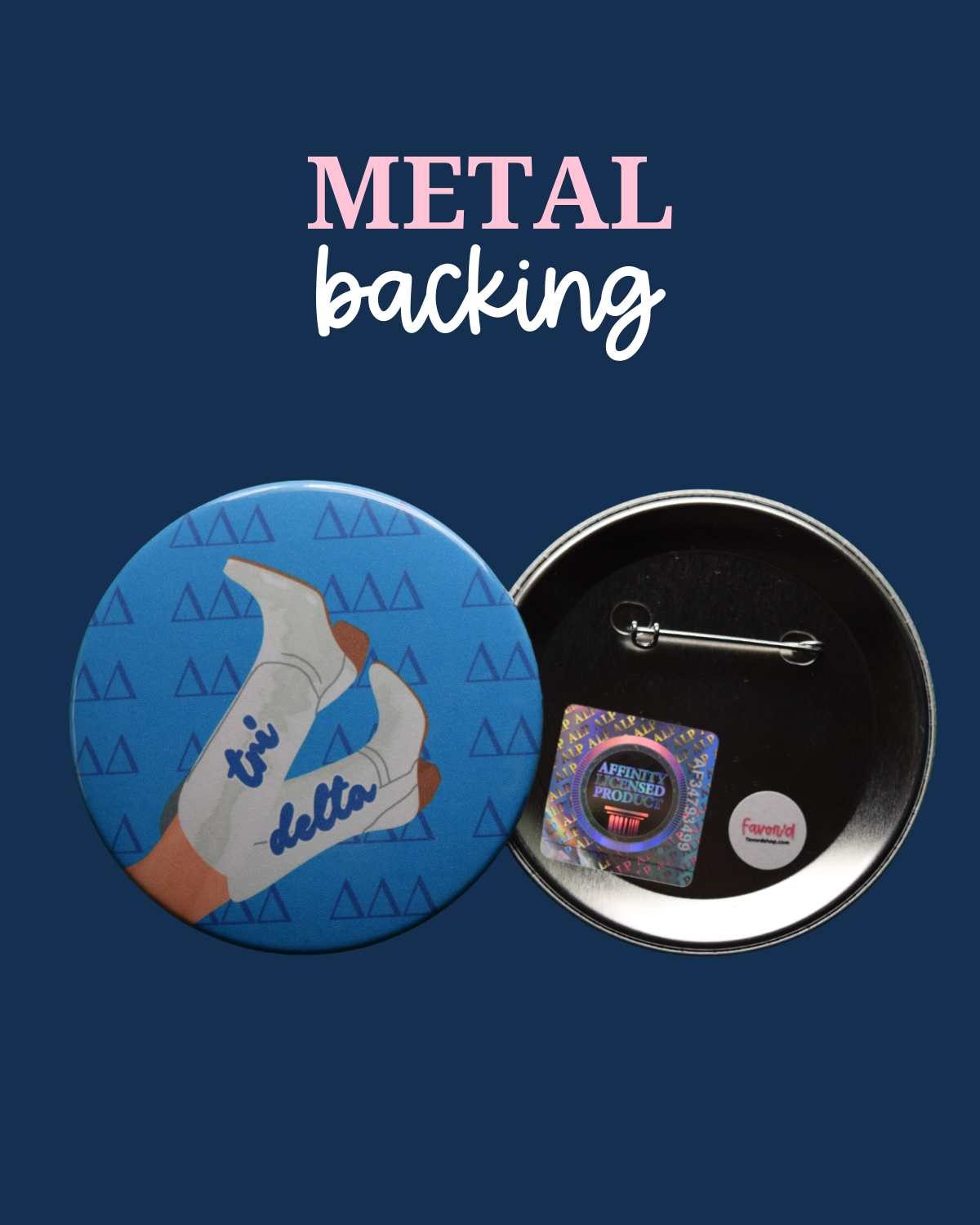 Delta Delta Delta Boot Button