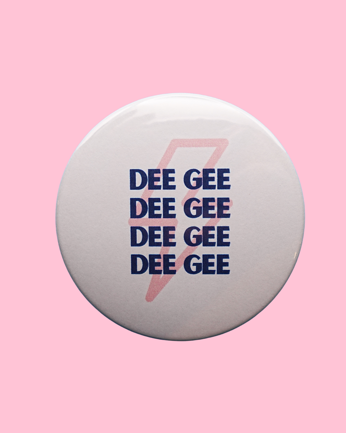 Delta Gamma Lightning Bolt Button