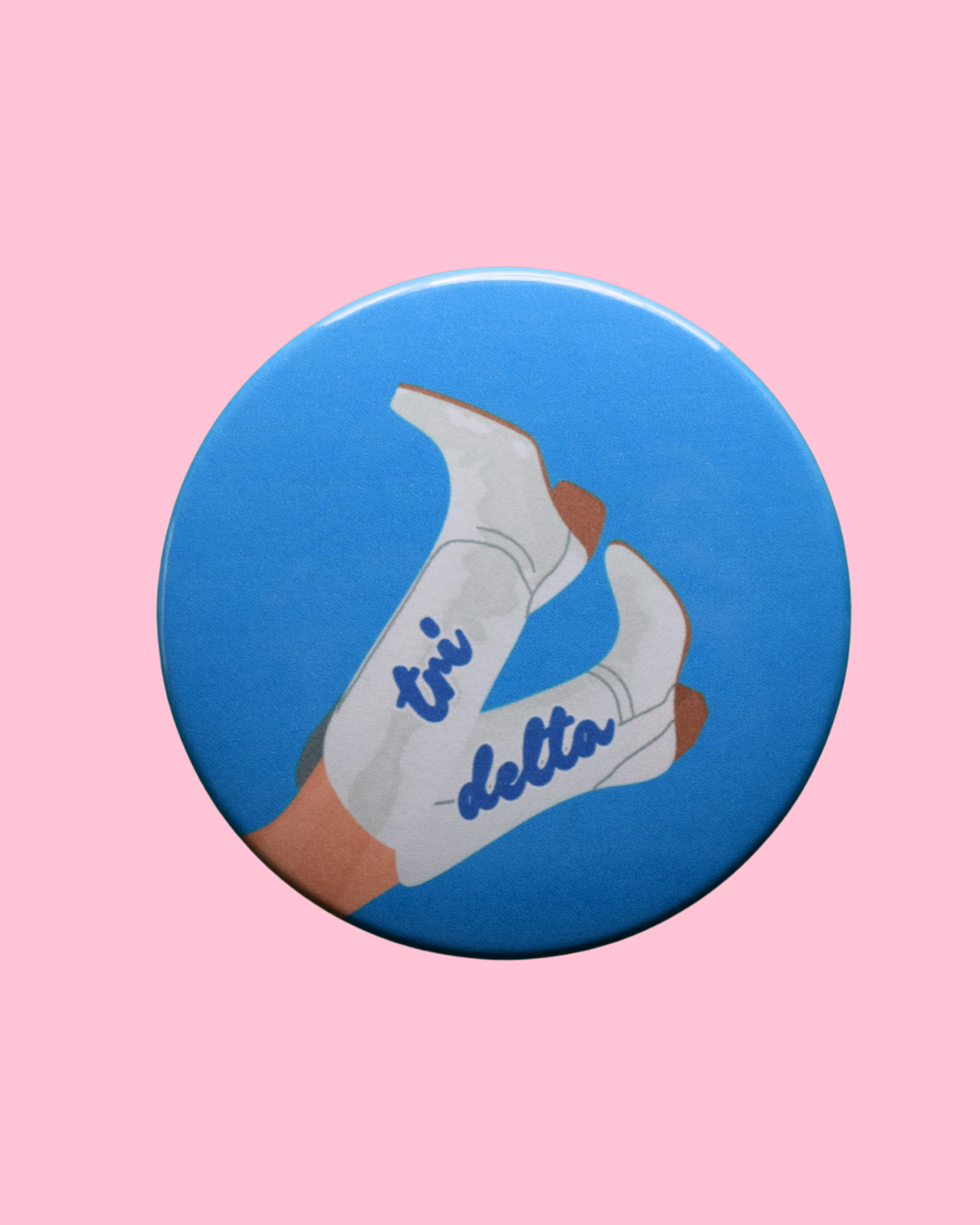 Delta Delta Delta Blank Boot Button