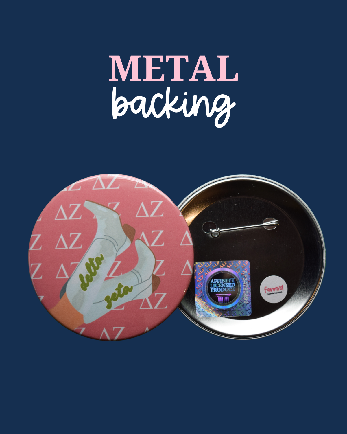 Delta Zeta Boot Button
