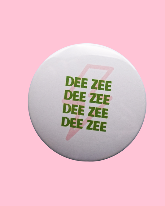 Delta Zeta Lightning Bolt Button