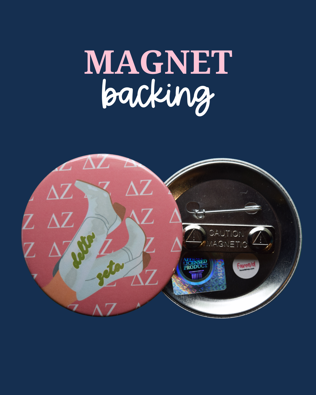 Delta Zeta Boot Button