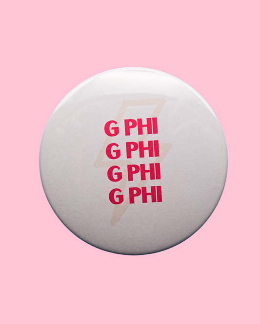 Gamma Phi Beta Lightning Bolt Button
