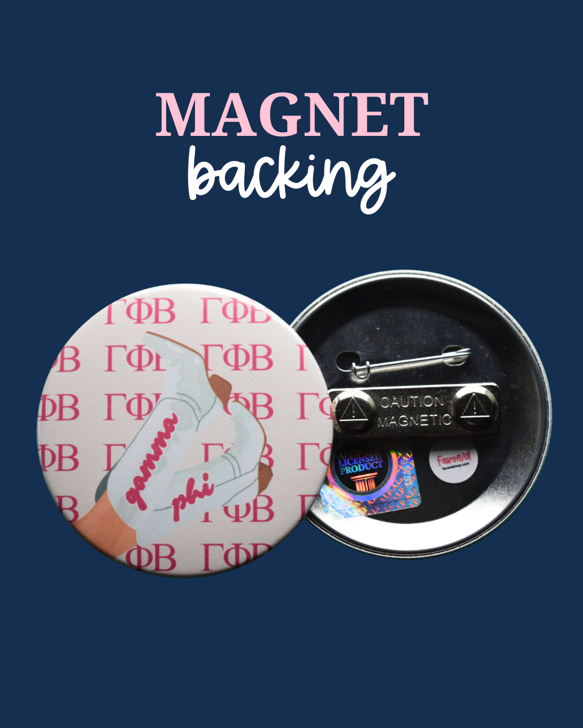 Gamma Phi Beta Boot Button