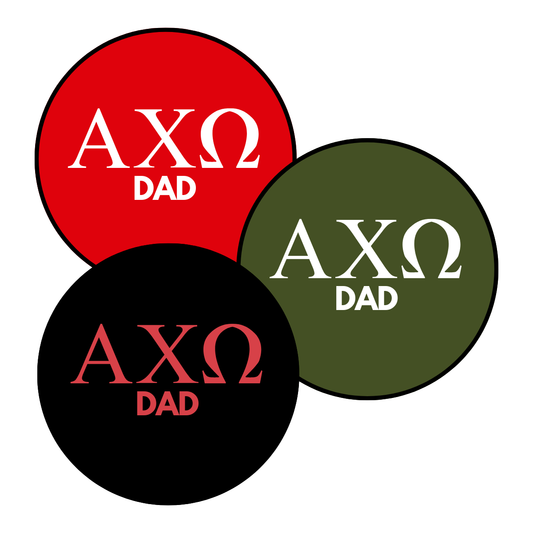 Alpha Chi Omega Dad Button