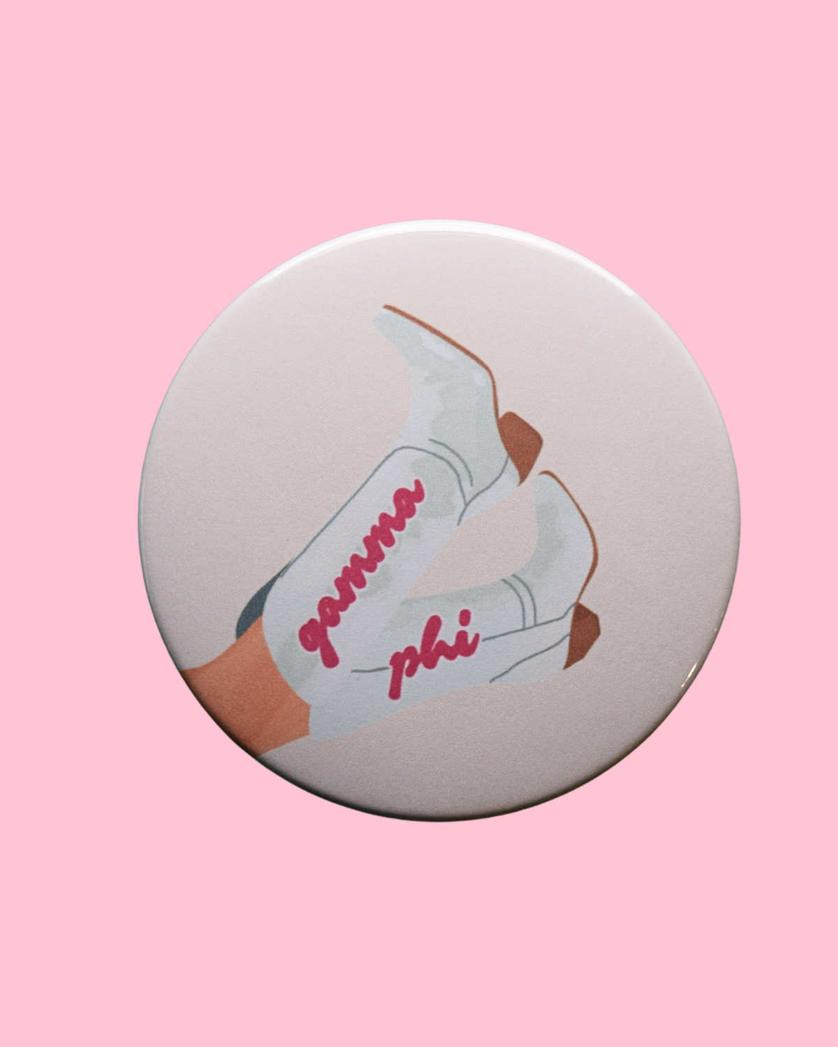 Gamma Phi Beta Blank Boot Button