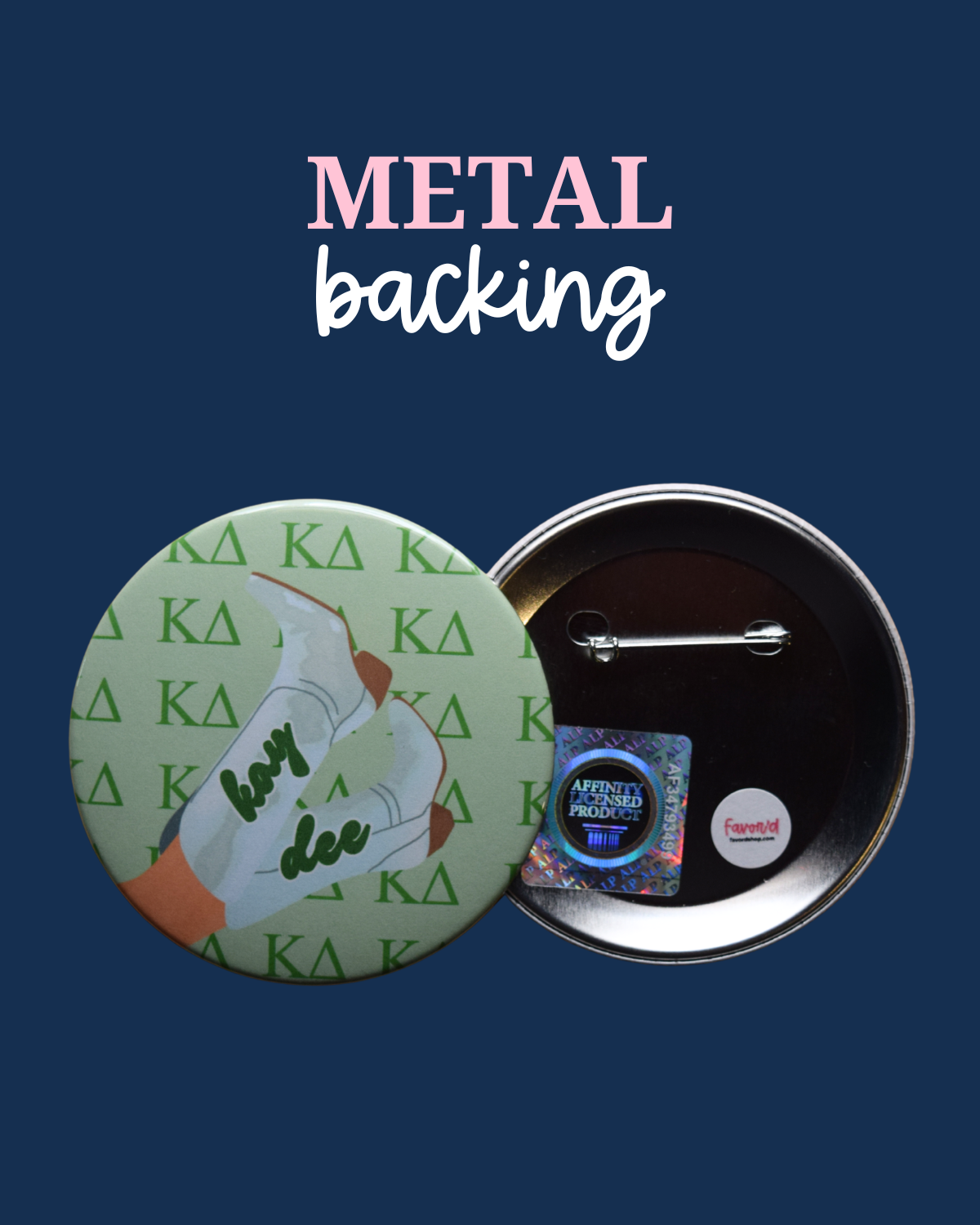 Kappa Delta Boot Button