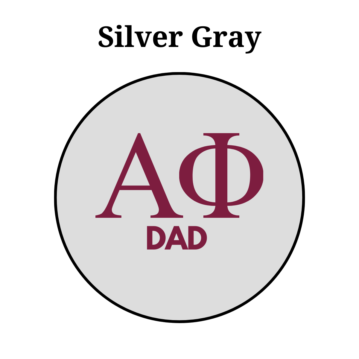 Alpha Phi Dad Button
