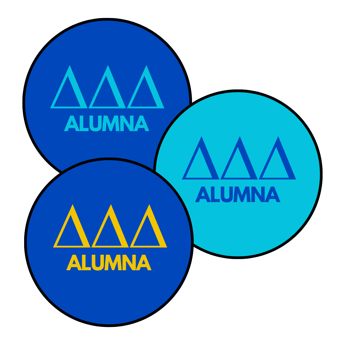 Delta Delta Delta Alumna Button