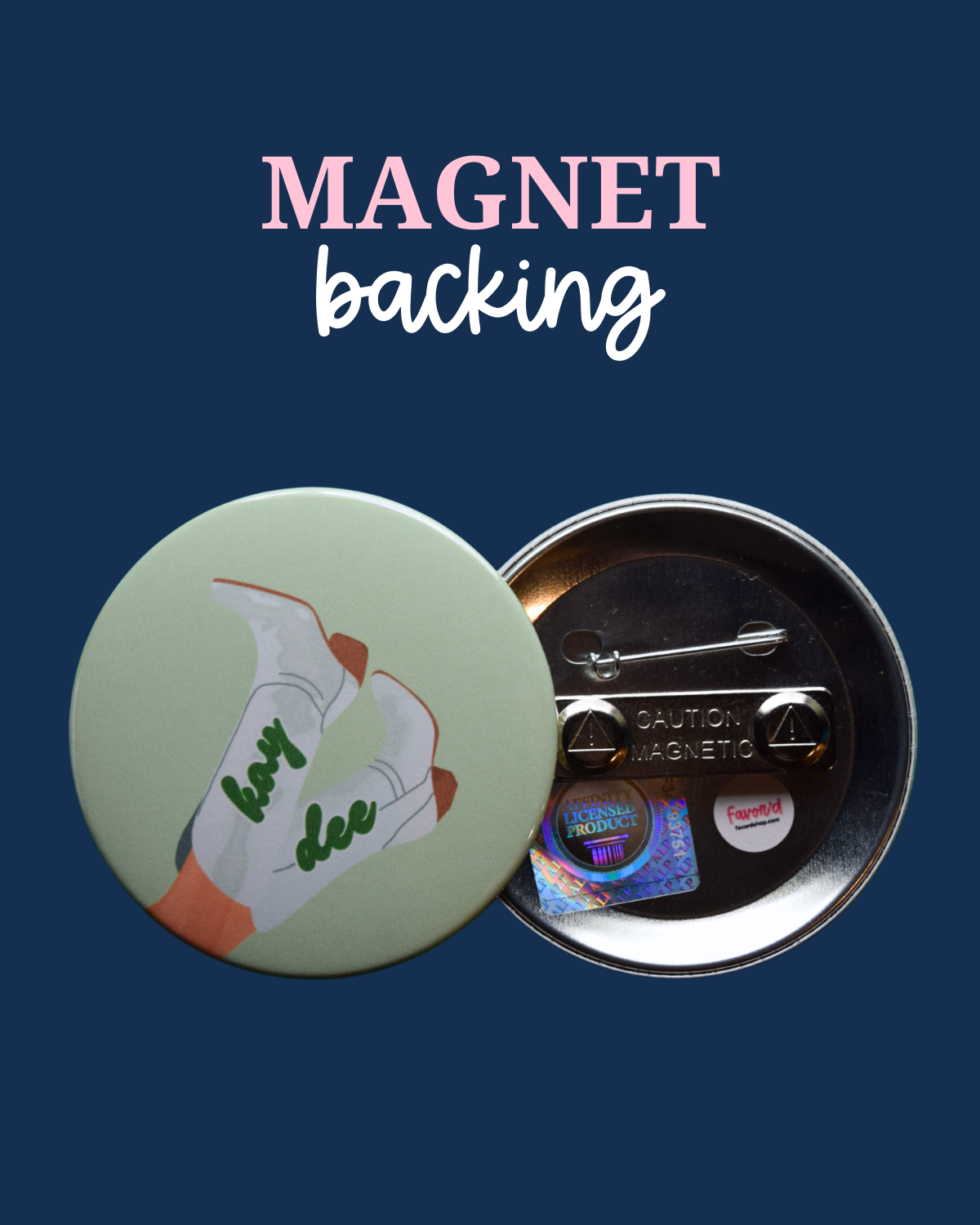 Kappa Delta Blank Boot Button