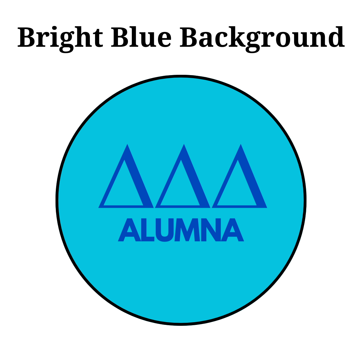 Delta Delta Delta Alumna Button