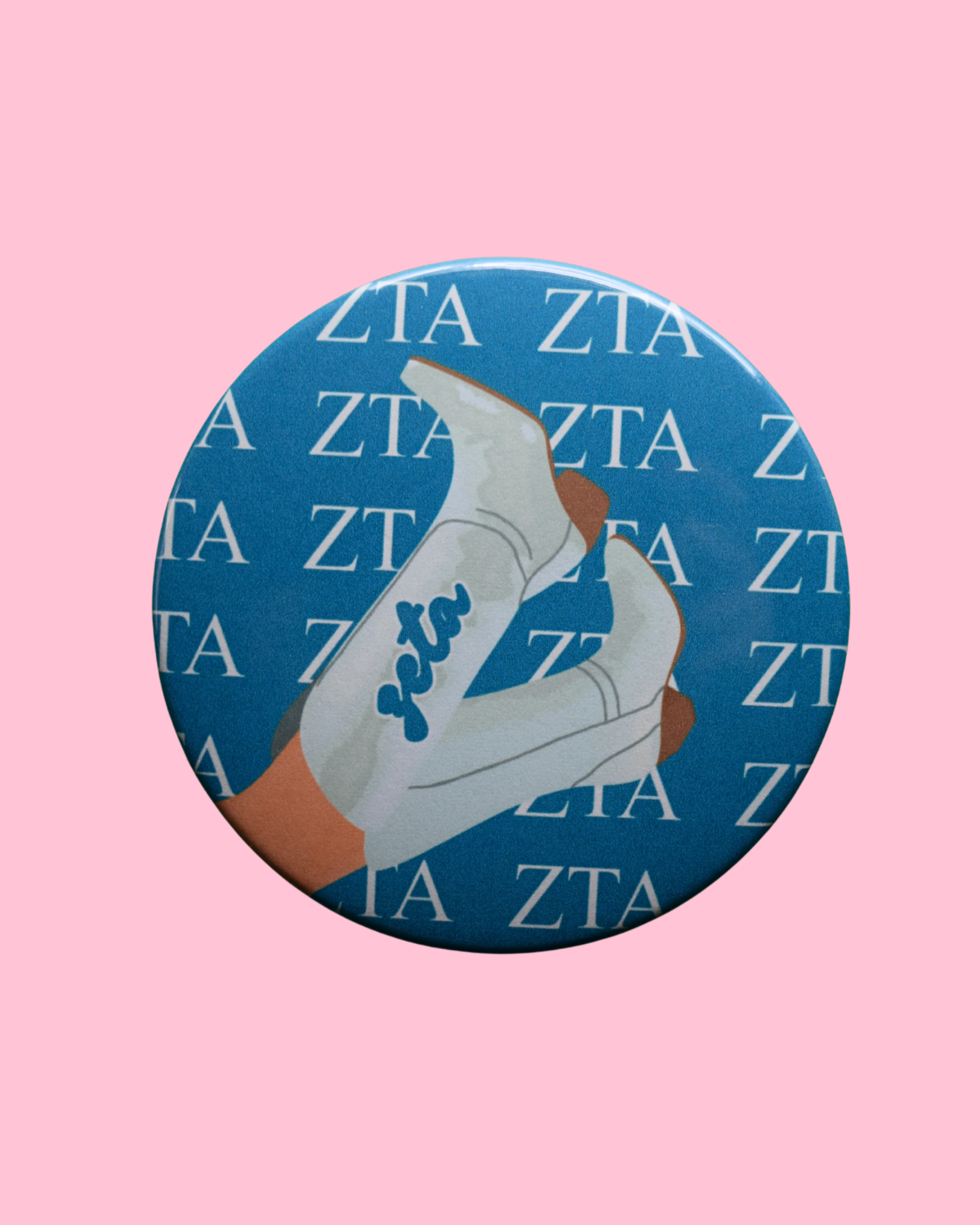 Zeta Tau Alpha Boot Button