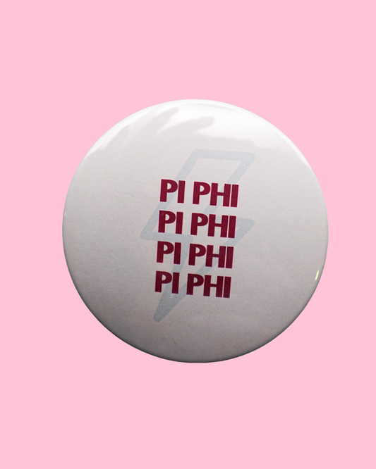 Pi Beta Phi Lightning Bolt Button