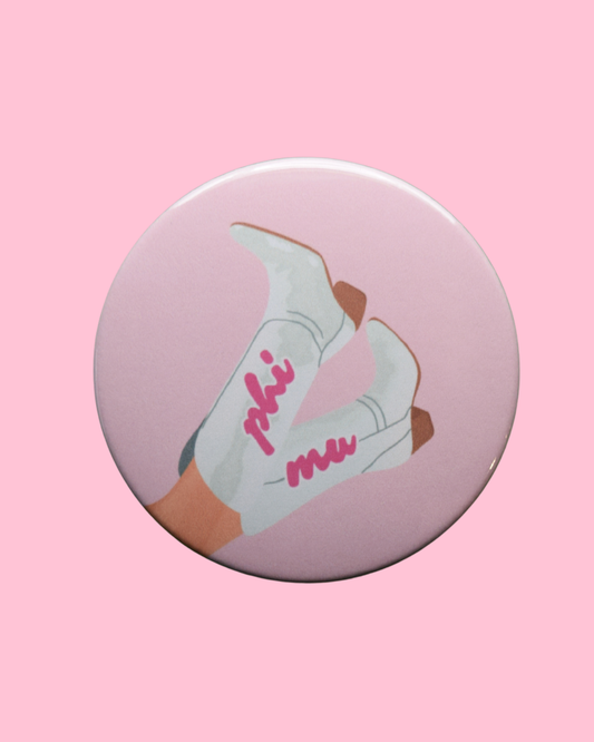 Phi Mu Blank Boot Button
