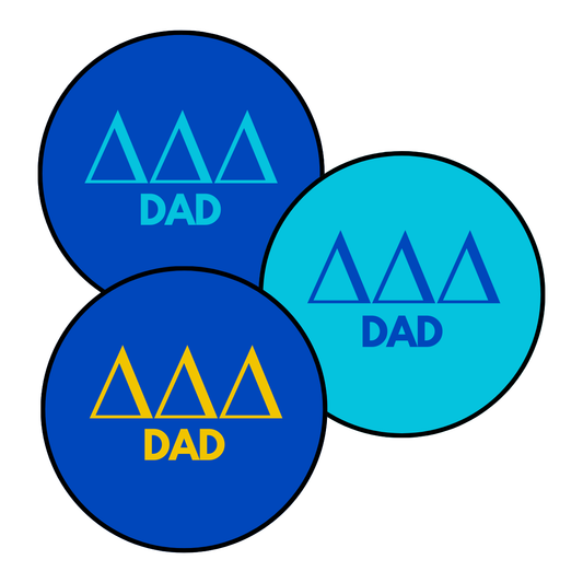 Delta Delta Delta Dad Button