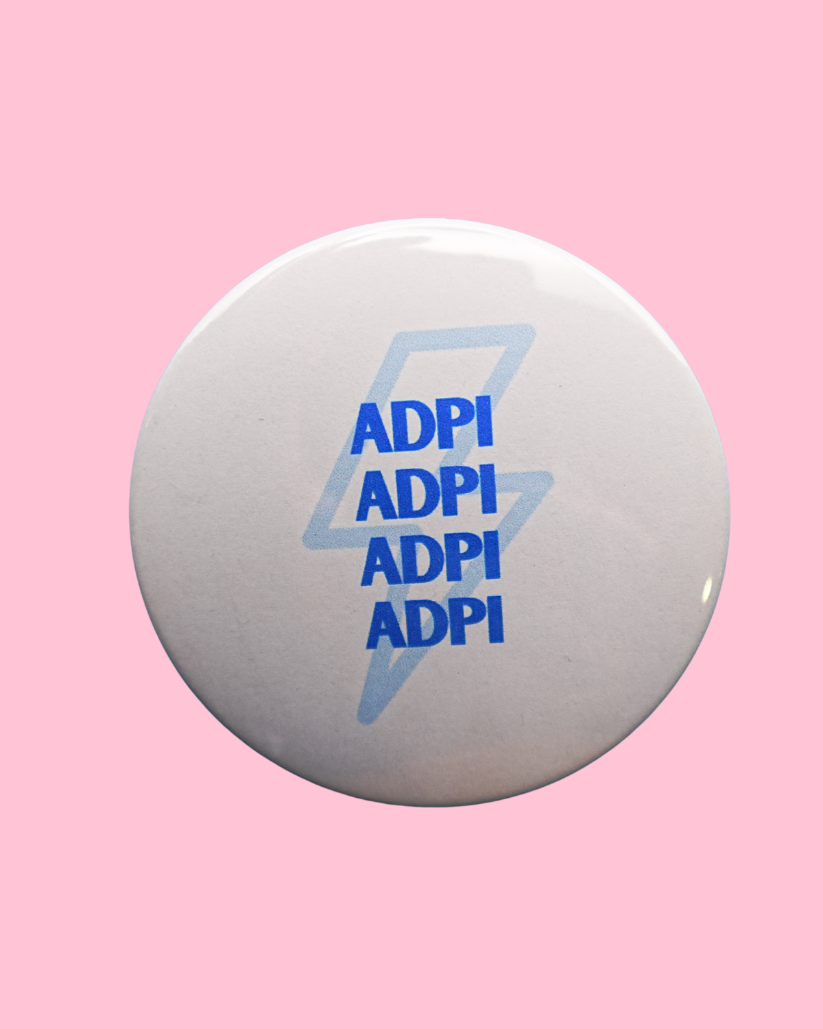 Alpha Delta Pi Lightning Bolt Button