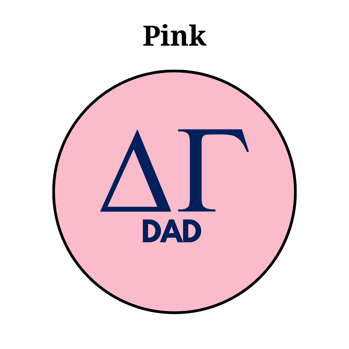 Delta Gamma Dad Button