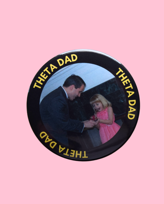 Kappa Alpha Theta Dad Photo Button