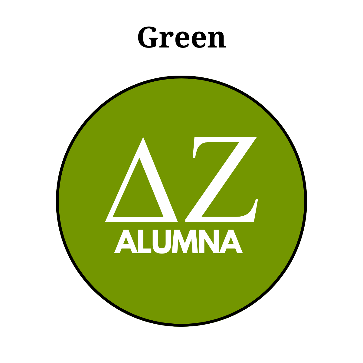 Delta Zeta Alumna Button