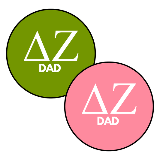Delta Zeta Dad Button