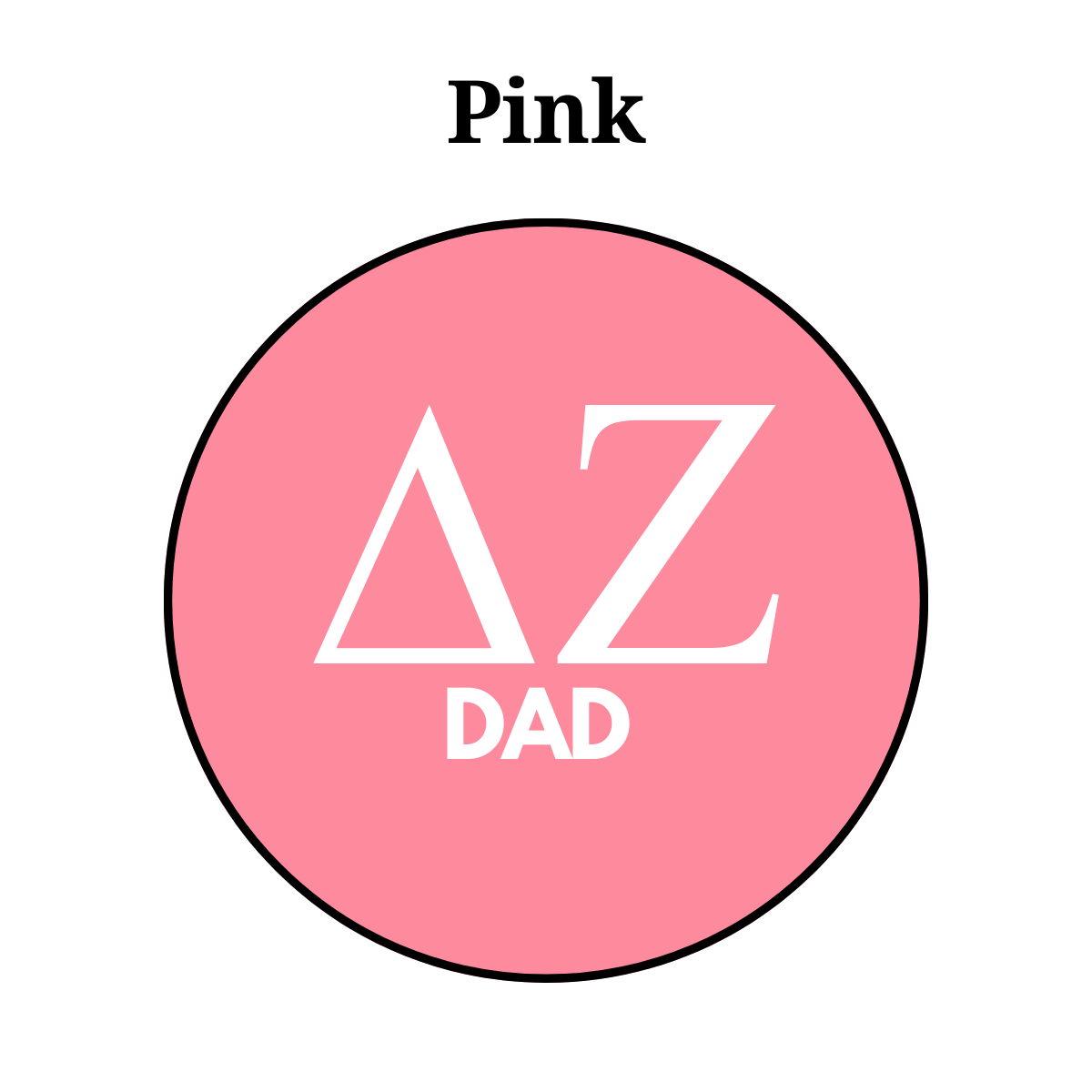 Delta Zeta Dad Button