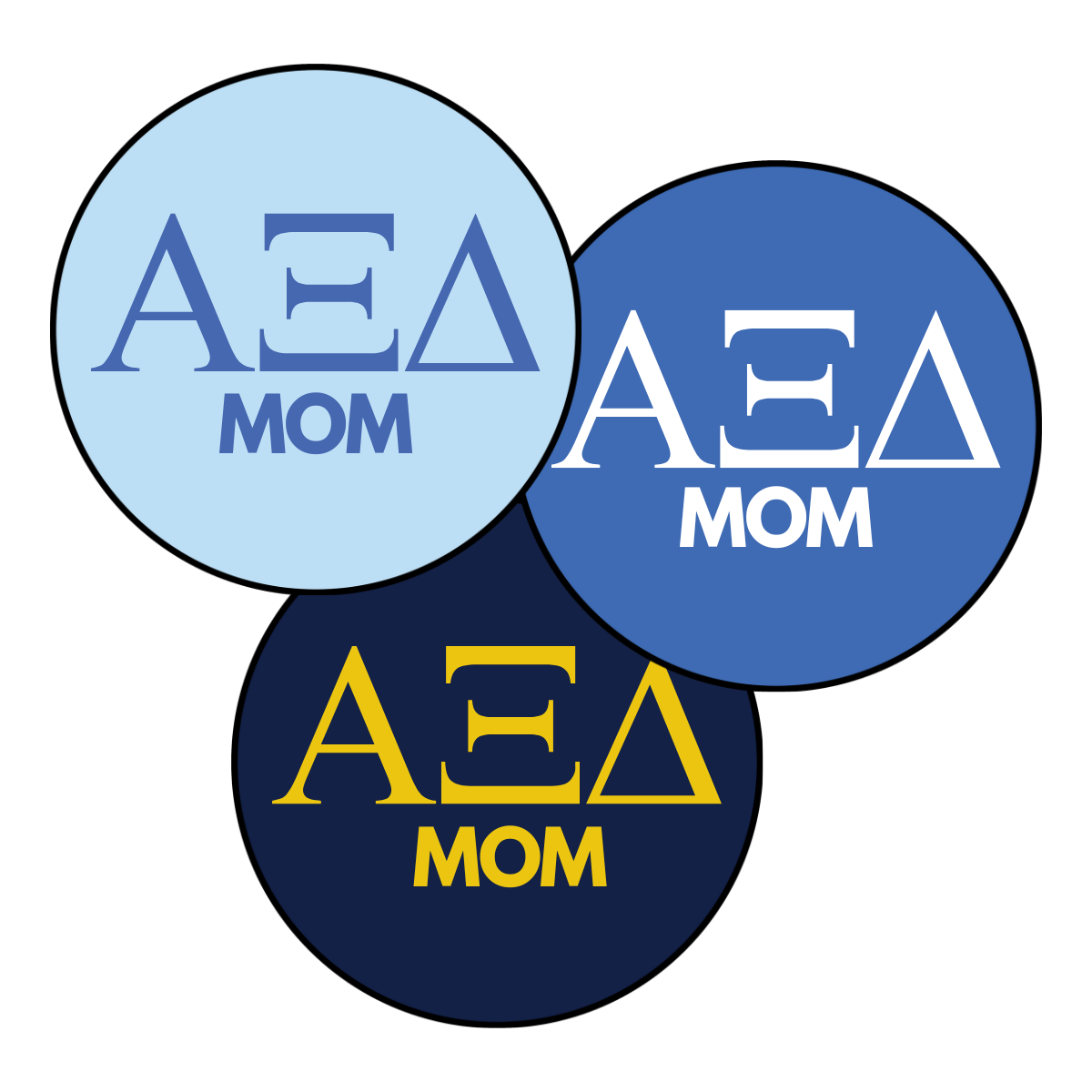 Alpha Xi Delta Mom Button